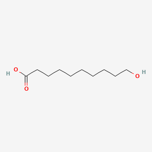 Chemical structure of 10-Hydroxydecanoic Acid