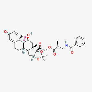 Chemical structure of Triamcinolone Benetonide