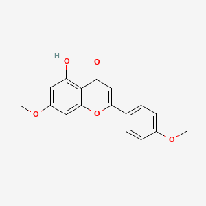 Chemical structure of 5-Hydroxy-7,4'-dimethoxyflavone