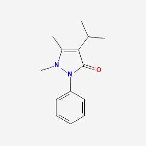 Chemical structure of Propyphenazone