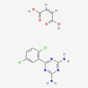Chemical structure of Irsogladine maleate (Dicloguamine maleate)