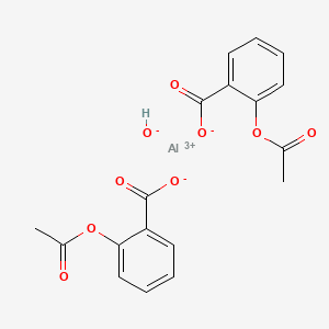 Chemical structure of Aspirin Aluminum