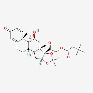 Chemical structure of Triamcinolone hexacetonide