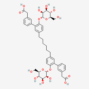 Chemical structure of Bimosiamose