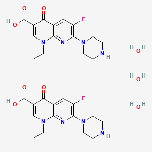 Chemical structure of Enoxacin hydrate (Enoxacin sesquihydrate)