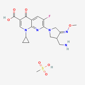 Chemical structure of Gemifloxacin Mesylate