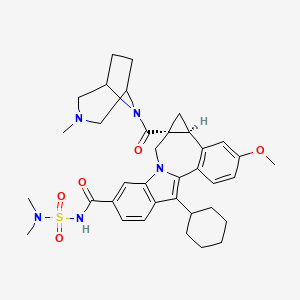 Chemical structure of Beclabuvir (BMS-791325)