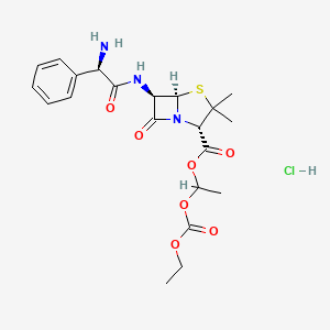 Chemical structure of Bacampicillin hydrochloride