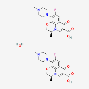 Chemical structure of Levofloxacin hydrate (Levofloxacin hemihydrate)
