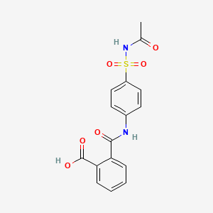 Chemical structure of Phthalylsulfacetamide