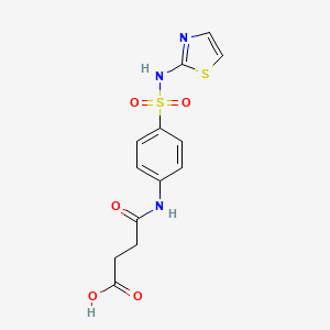 Chemical structure of Succinylsulfathiazole