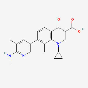 Chemical structure of Ozenoxacin