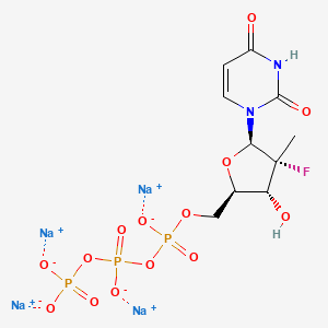 Chemical structure of PSI-7409 tetrasodium