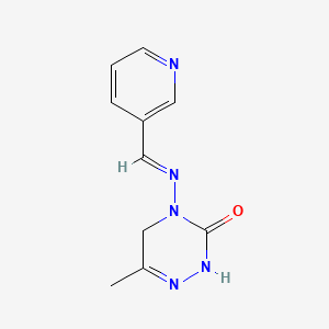Chemical structure of Pymetrozine