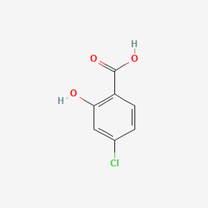 Chemical structure of 4-Chlorosalicylic acid