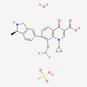 Chemical structure of Garenoxacin Mesylate