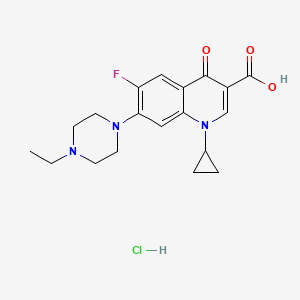 Chemical structure of Enrofloxacin hydrochloride (BAY-Vp2674 hydrochloride)