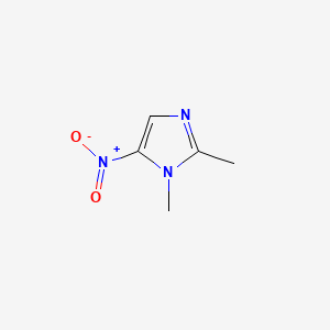 Chemical structure of Dimetridazole