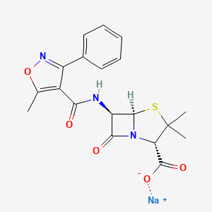 Chemical structure of Oxacillin sodium salt