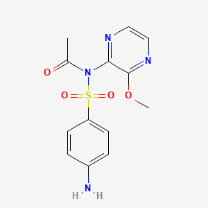 Chemical structure of Acetyl sulfamethoxypyrazine