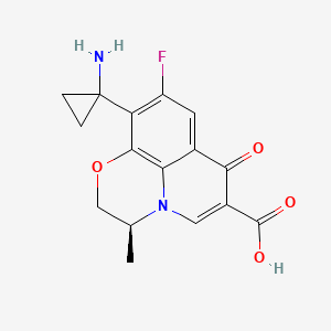 Chemical structure of Pazufloxacin