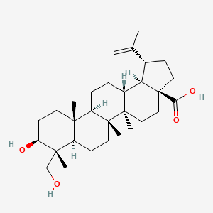 Chemical structure of 23-Hydroxybetulinic acid (Anemosapogenin)