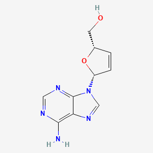 Chemical structure of beta-L-D4A
