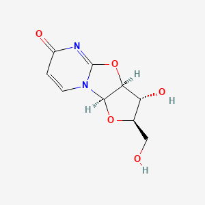 Chemical structure of 2,2'-Anhydrouridine (2,2'-Cyclouridine)