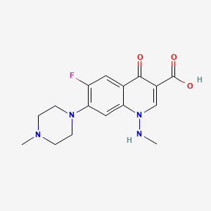 Chemical structure of Amifloxacin