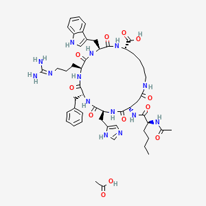 Chemical structure of Bremelanotide Acetate