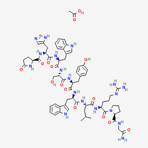 Chemical structure of Triptorelin acetate