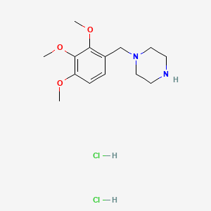 Chemical structure of Trimetazidine dihydrochloride
