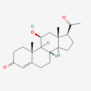 Chemical structure of 11beta-Hydroxyprogesterone