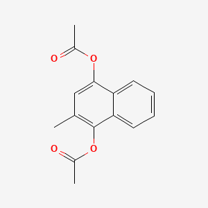 Chemical structure of Acetomenaphthone