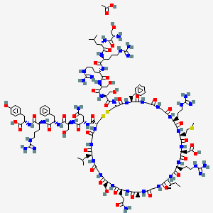 Chemical structure of Carperitide (acetate)