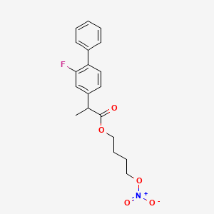 Chemical structure of Nitroflurbiprofen