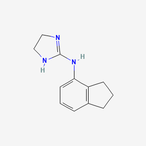 Chemical structure of Indanazoline