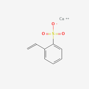 Chemical structure of Calcium polystyrene sulfonate