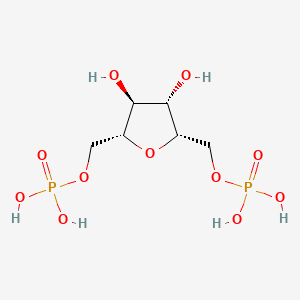 Chemical structure of Fosfructose (Diphosphofructose)