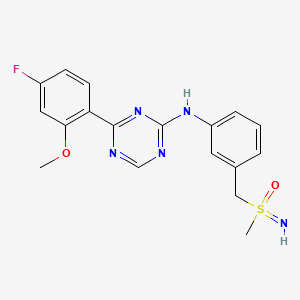 Chemical structure of Atuveciclib Racemate