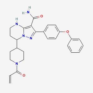 Chemical structure of ((plusmn))-Zanubrutinib