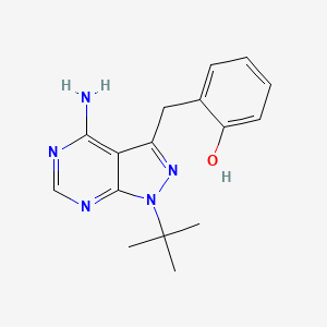 Chemical structure of 2OH-BNPP1