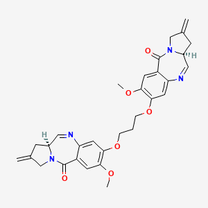 Chemical structure of SJG-136 (NSC-694501)