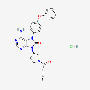 Chemical structure of Tirabrutinib hydrochloride