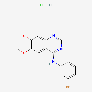 Chemical structure of PD-153035 hydrochloride