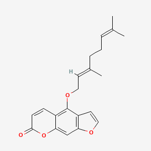 Chemical structure of Bergamottin