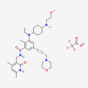Chemical structure of EPZ011989 trifluoroacetate