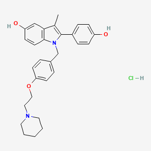 Chemical structure of Pipendoxifene hydrochloride