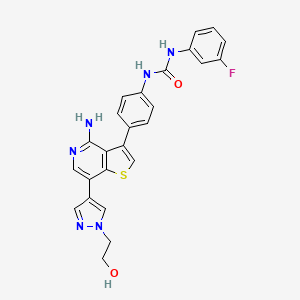 Chemical structure of Ilorasertib