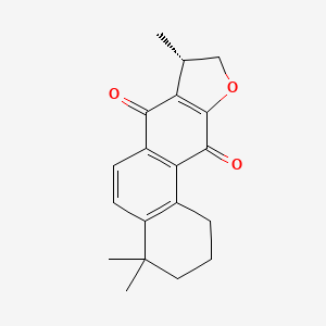 Chemical structure of Isocryptotanshinone